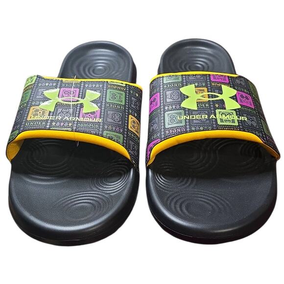 Under Armour Ignite Slides Day of the Dead M18 W19.5 Limited Edition Sandals - Picture 4 of 11